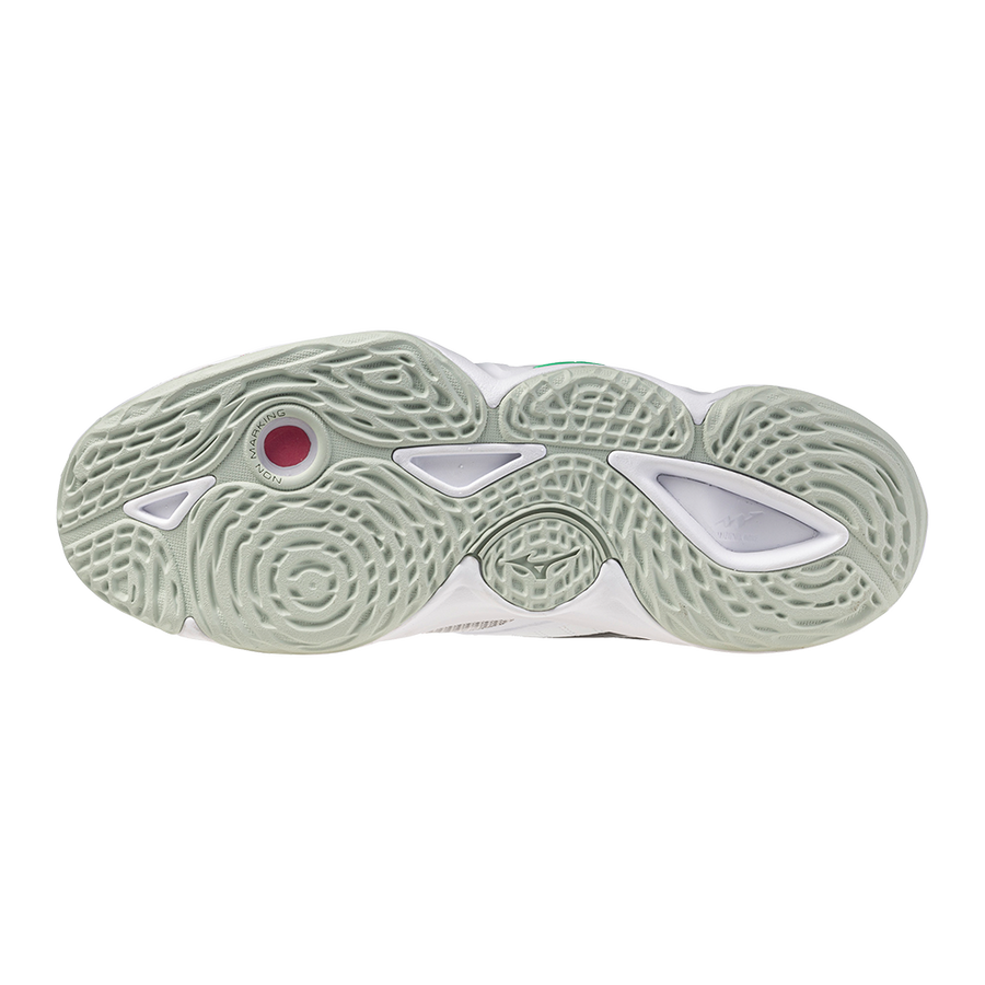 Mizuno WAVE MOMENTUM ELITE MID White/Black/Frozen Emerald